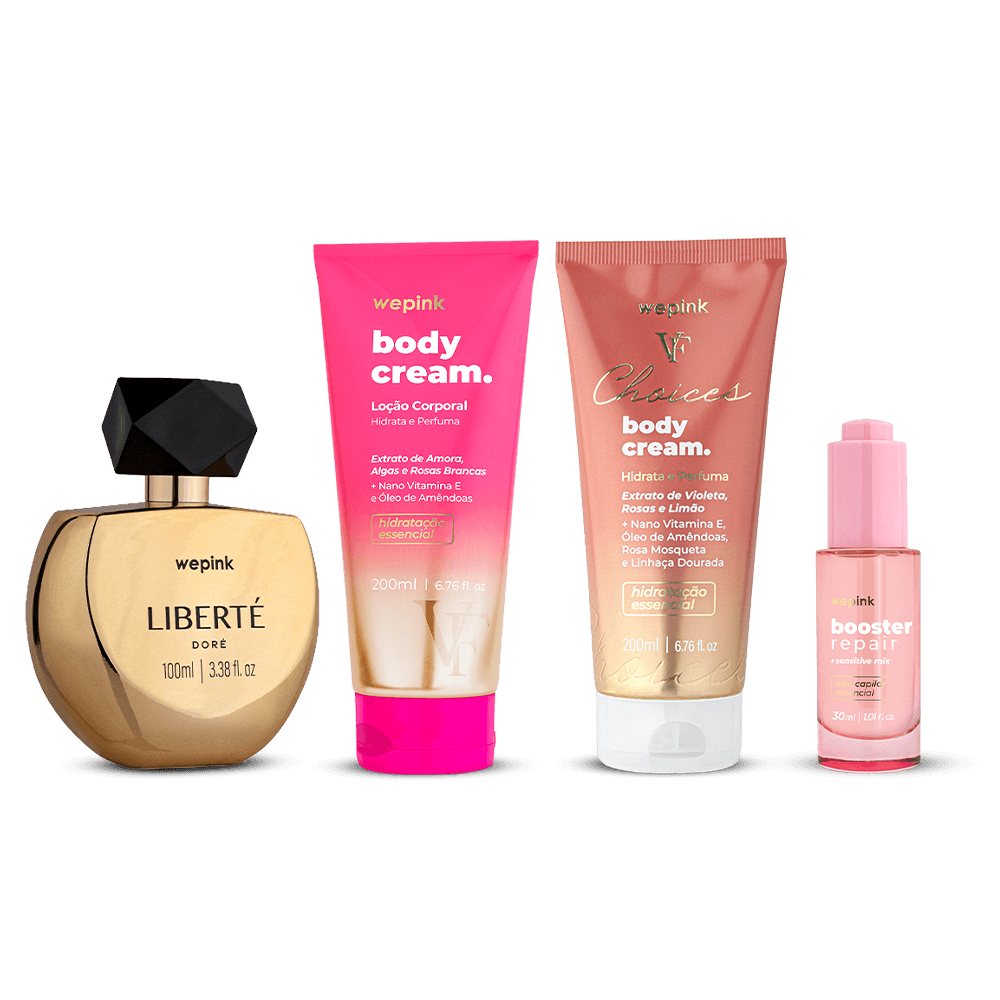 Kit Liberté Doré + Body Cream VF + Body Cream VF Choices + Booster - Wpink