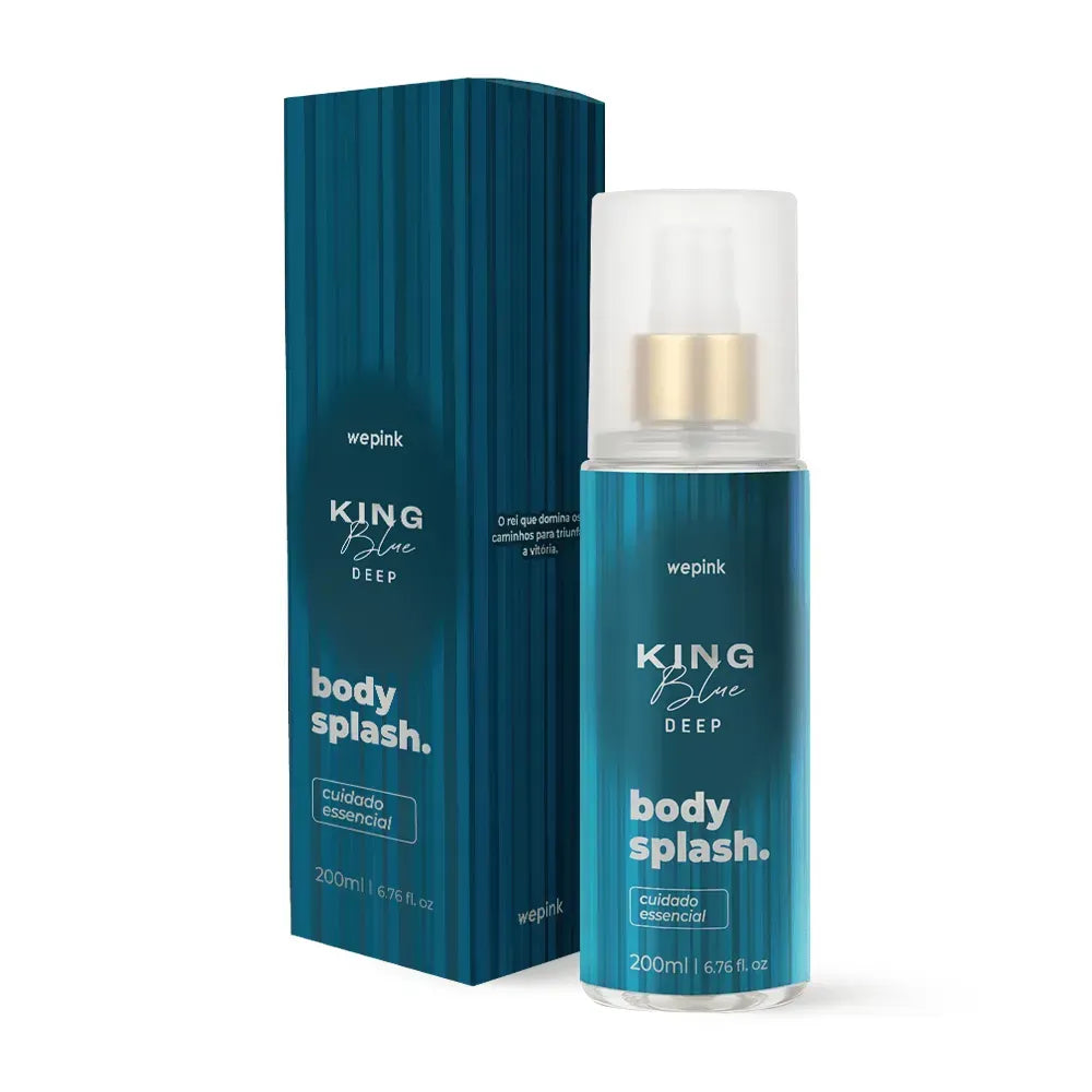 Body Splash King Blue Deep Desodorante Colônia 200ml - Wpink