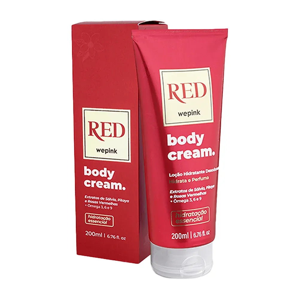 Body Cream Red Desodorante Hidratante 200ml - Wpink