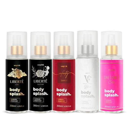 Kit Body Splash Liberté Doré + Liberté Platiné + Infinity Tawny + VF Bloom + One Touch Silk - Wpink