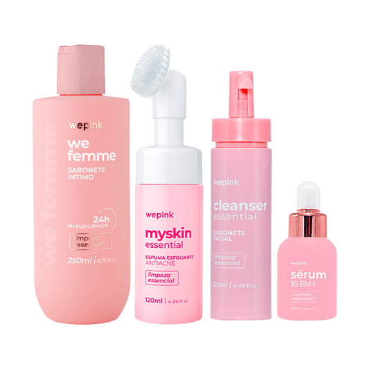 Kit We Femme + Sérum 10 em 1 + Myskin + Cleanser - Wpink